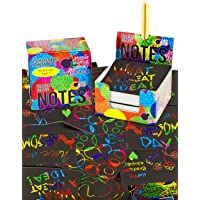 Mini Bloc de Notas Mágico con de Purple Ladybug - 150 Cartulinas Negras Rascables para Dibujar con Niños- Manualidades…